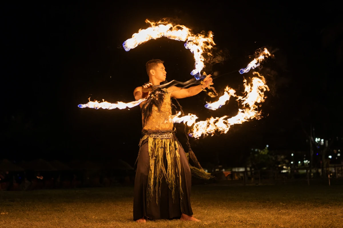 Hawaiian luau and cultural shows
