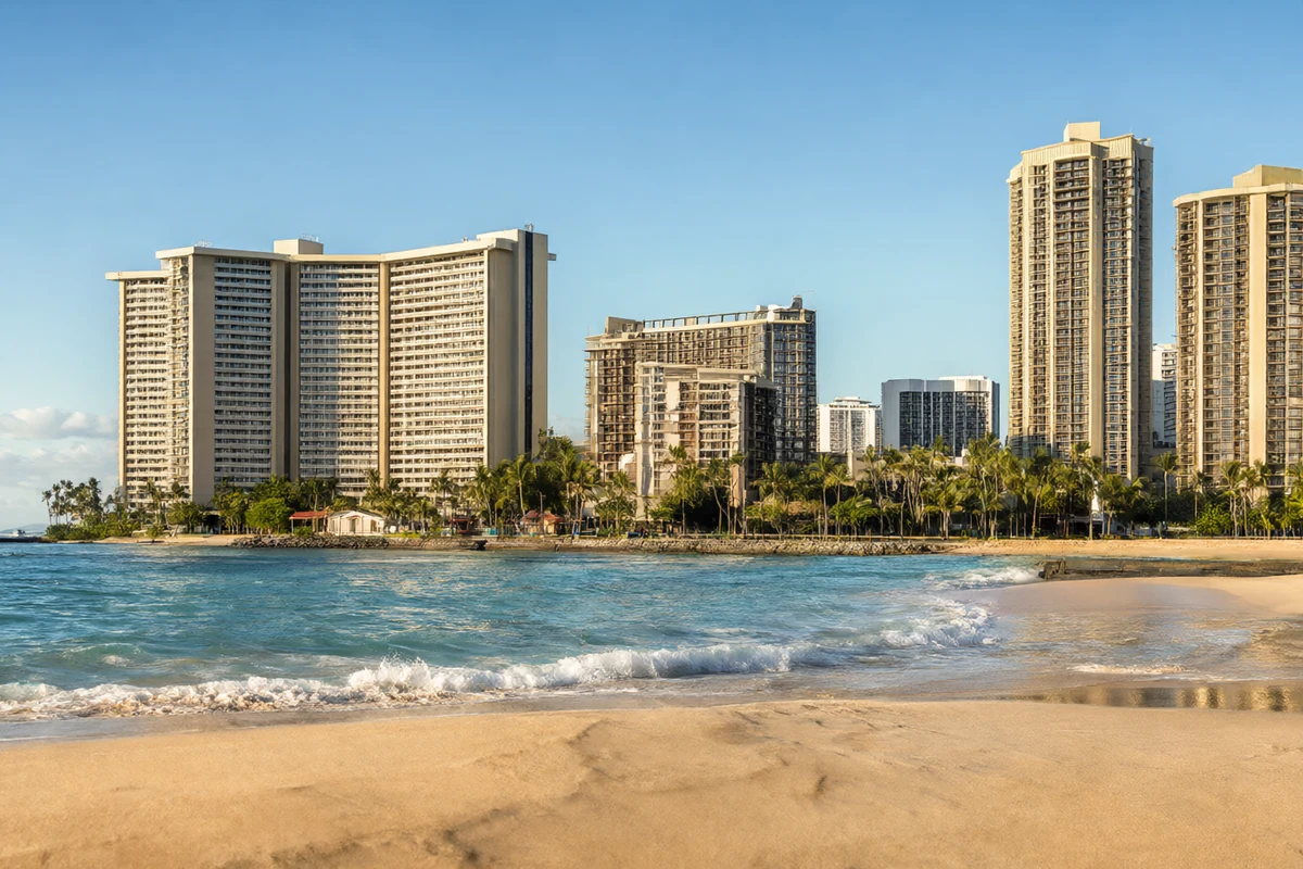 Oceanfront views and beachfront stays in Waikiki